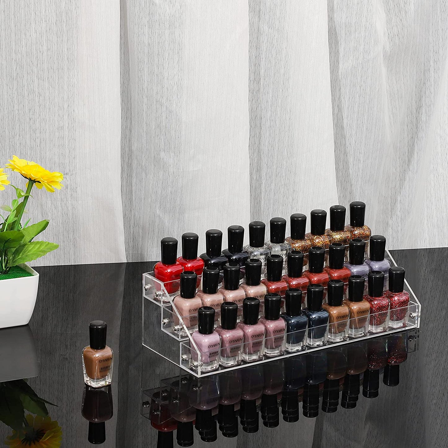 Organizador Exhibidor de Acrilico Para Esmaltes Barnices o Cosmeticos