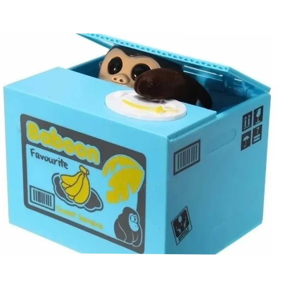 Alcancia Robamonedas en Forma de Changuito Travieso