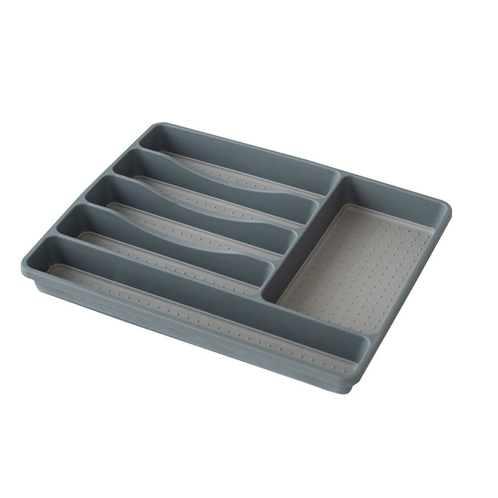 Organizador de Cubiertos para Cajón Bandeja Grande para Utensilios de Cocina Bandeja Antideslizante para Cubiertos