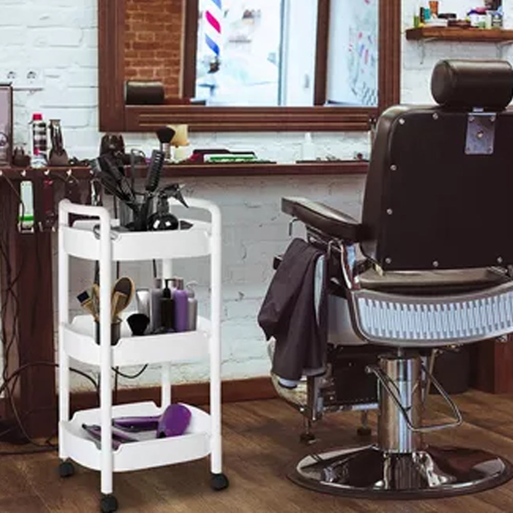 Carrito Organizador Multiusos 3 Niveles Rueda 360 Cocina Baño 360 Plástico