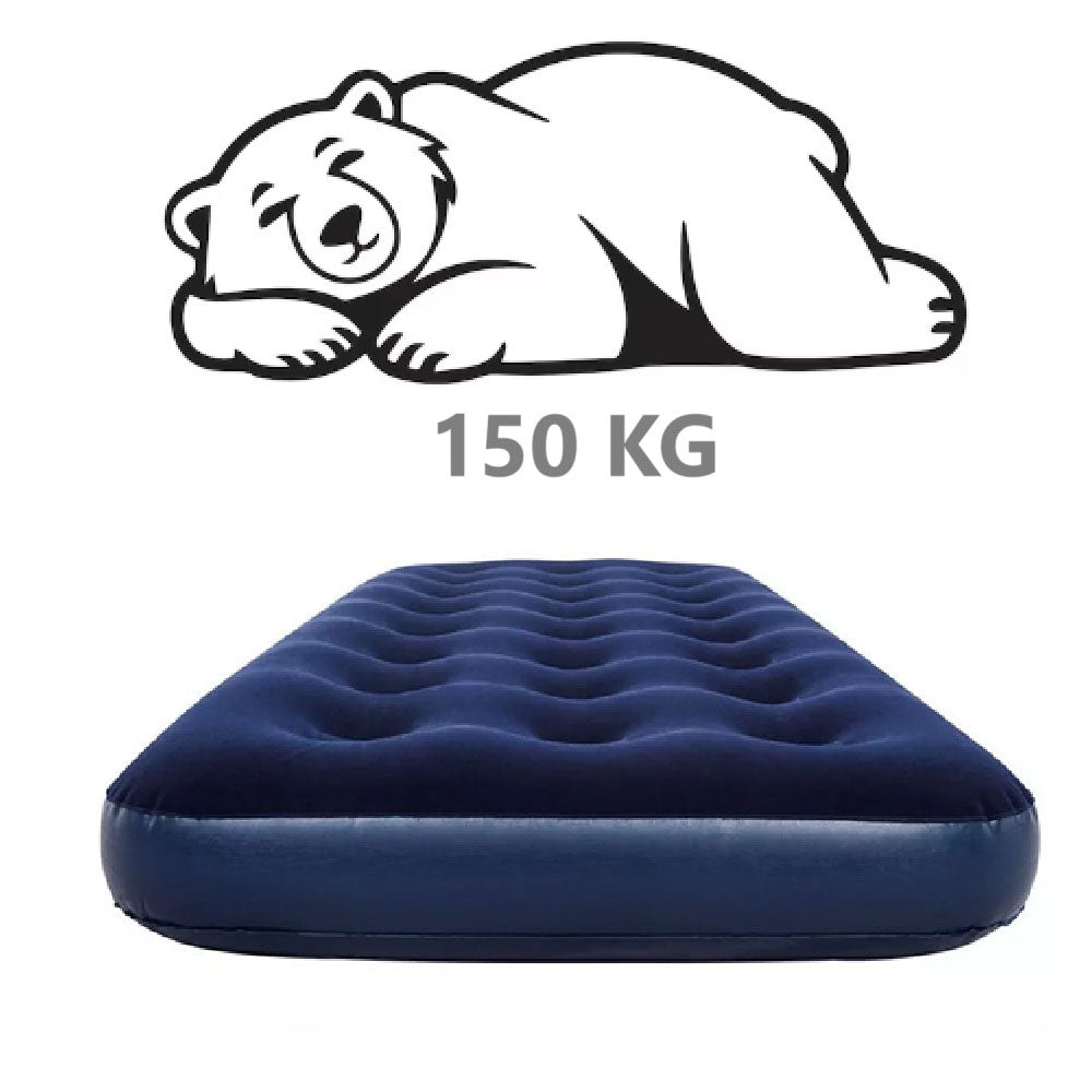 2 Colchones Inflables Individuales Camping Hogar Portátiles