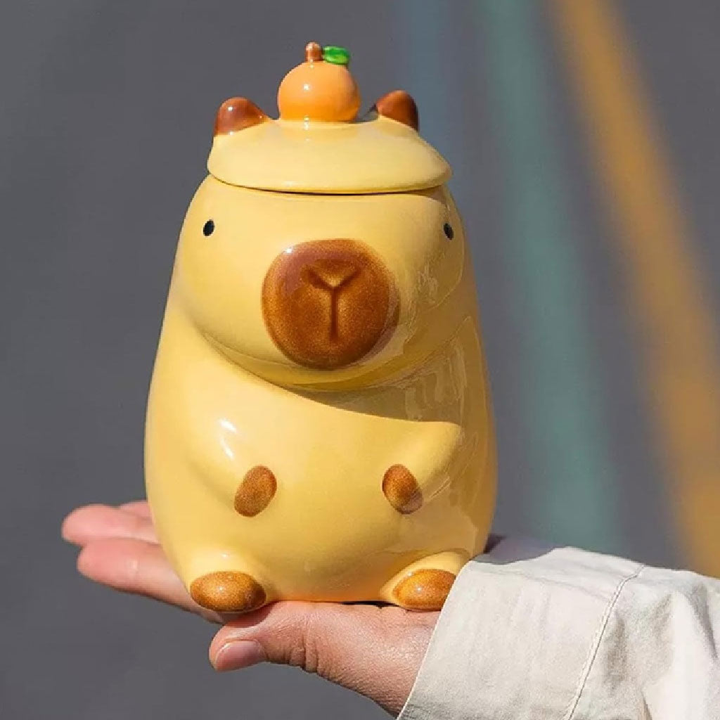 Taza de Cerámica en Forma de Capibara Capybara – Ternura y Estilo para tu Café Diario 350ml