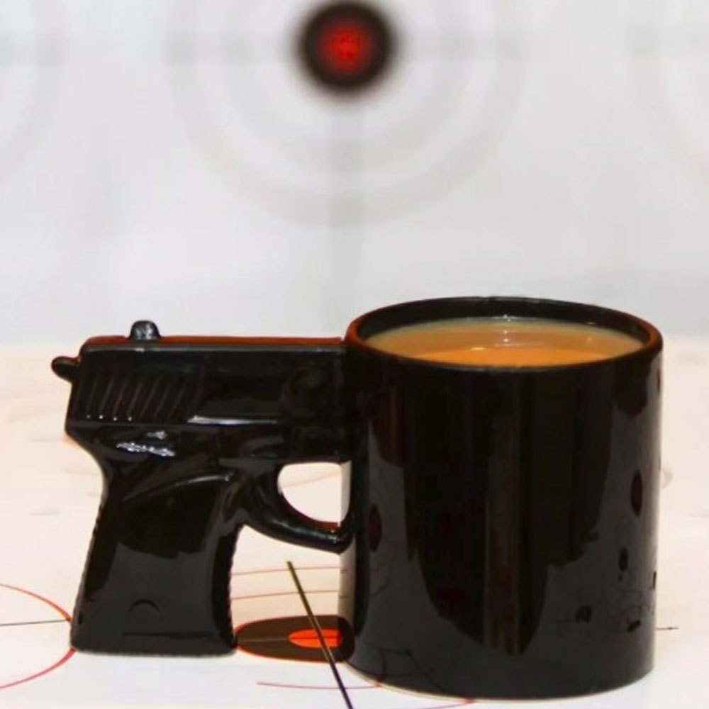 Taza Ceramica en Forma de Pistola