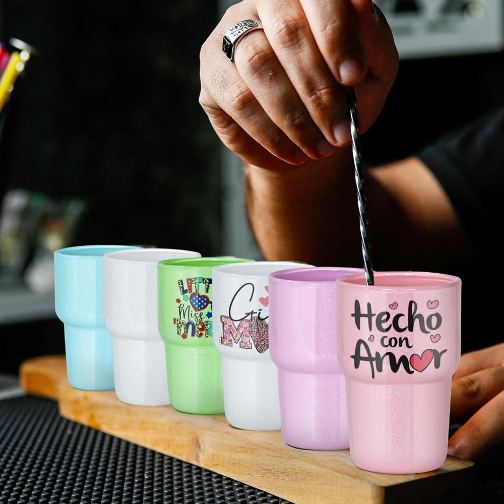 Shot Vaso de Chupito con Tapa y Popote, Vasos de Chupito de Doble Pared Aislados Kawaii Vaso de café espresso cosas lindas regalos divertidos, y originales