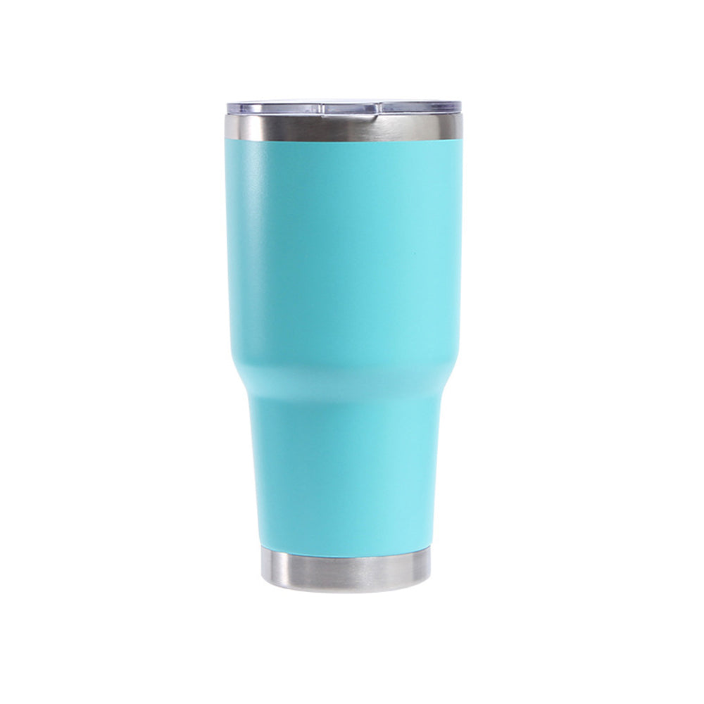Termo Vaso de Acero Inoxidable 30oz Doble Pared Aislada al Vacío para Bebidas Frías y Calientes con Pajita y Popote Regalos Corporativo