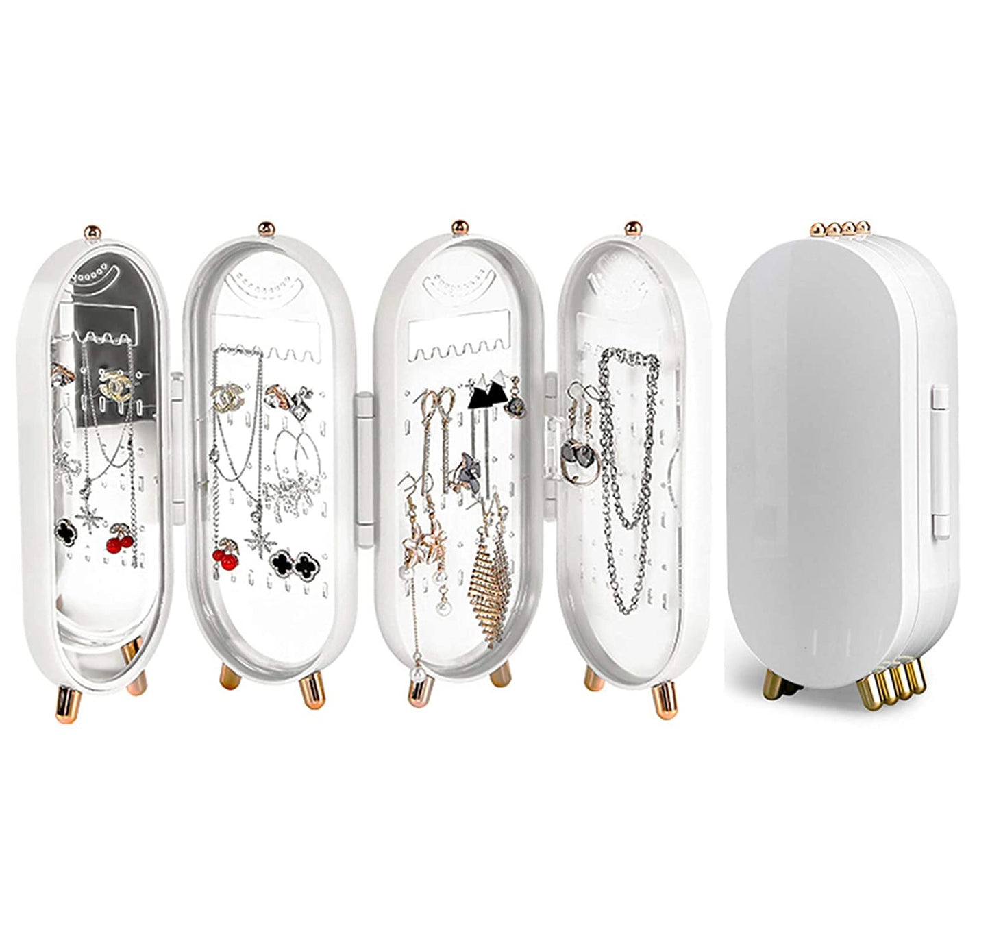 Organizador Exhibidor Estuche De Joyas Joyero Portable Viaje