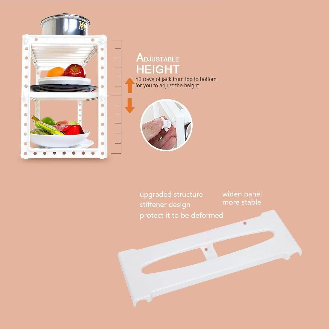 Organizador Multifuncional Cocina Hogar Repisa Ajustable