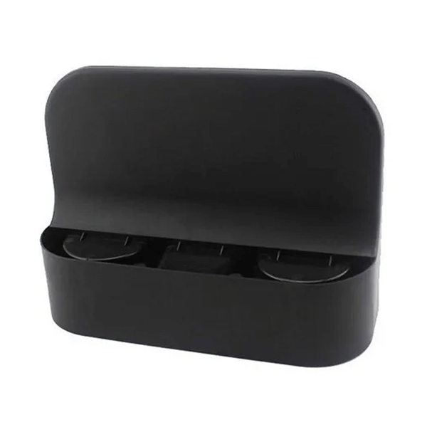 Organizador Para Auto Bebidas Y Celular Negro Portavasos