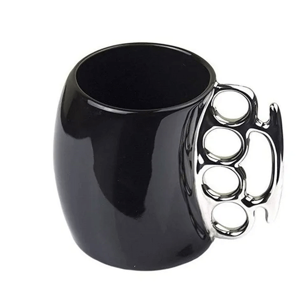 Taza de Cerámica en Forma de Manopla Puño Boxer Negra