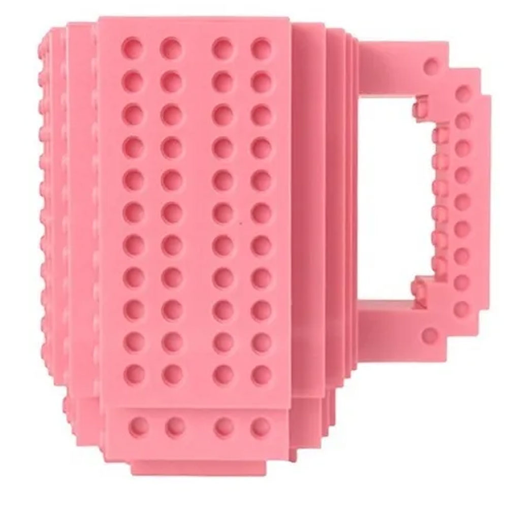 Taza estilo Lego Para Construir Figuras