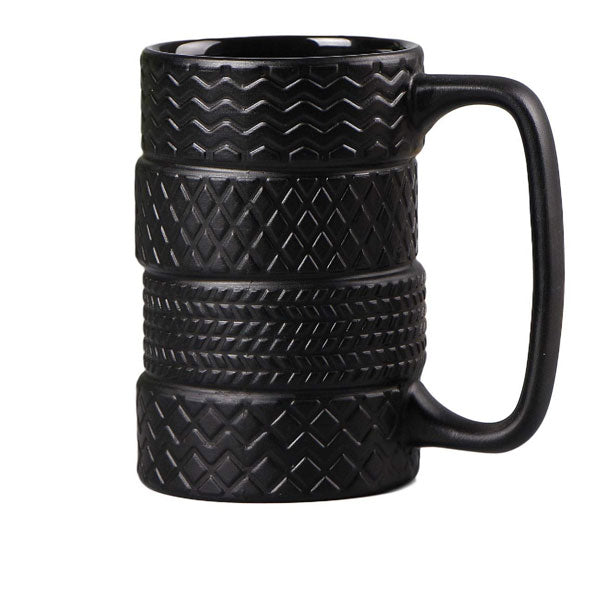 Taza de Céramica en Forma de Llantas Apiladas