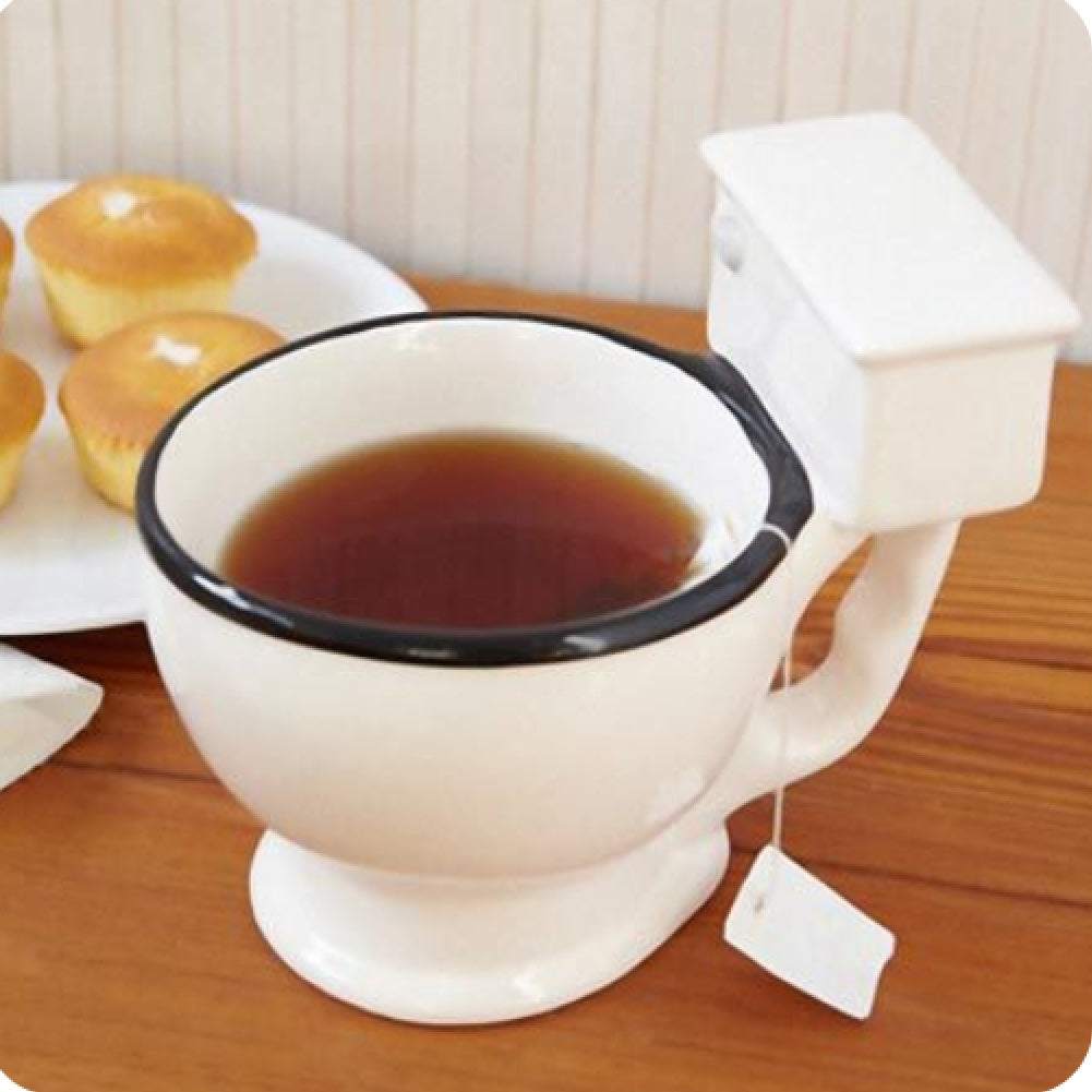 Taza De Cerámica en Forma de Inodoro Taza de Baño WC