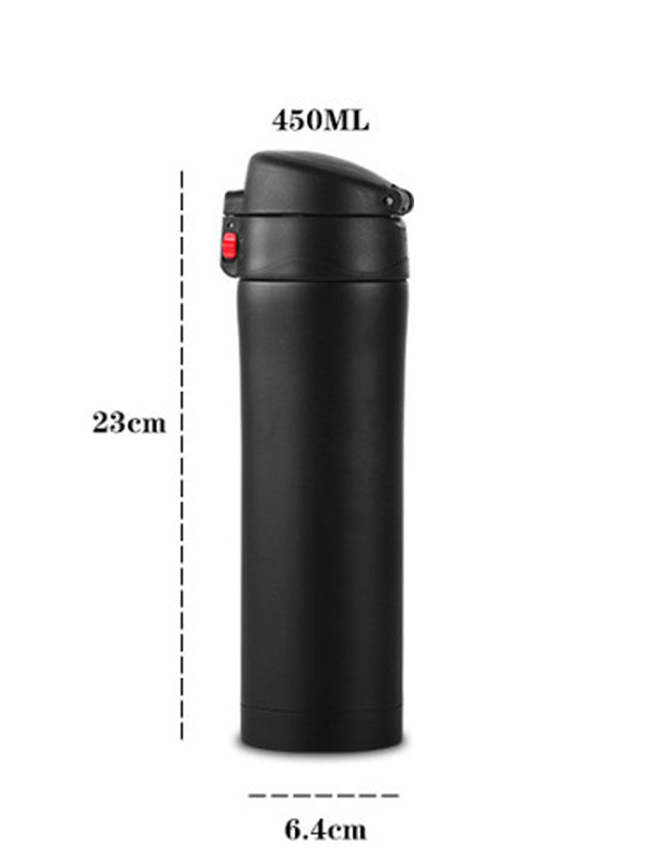 Termo De Acero Inoxidable Con Seguro Antiderrame 500ml
