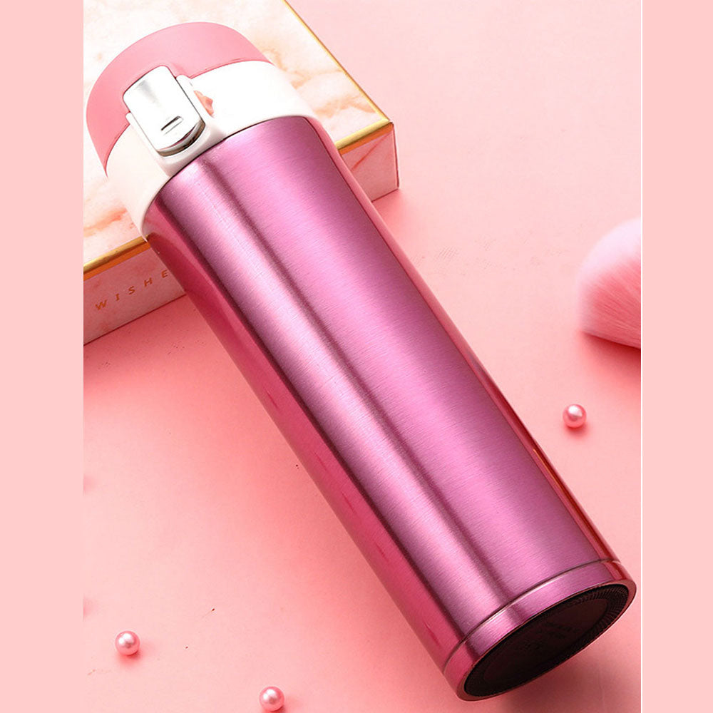 Termo De Acero Inoxidable Con Seguro Antiderrame 500ml