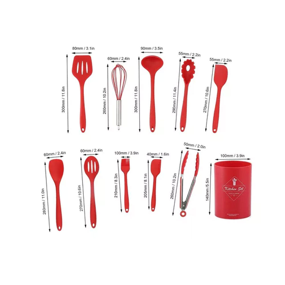 Juego De Utensilios De Cocina De Silicona 11 Piezas Chef