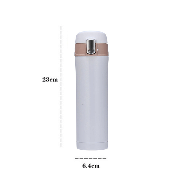 Termo De Acero Inoxidable Con Seguro Antiderrame 500ml