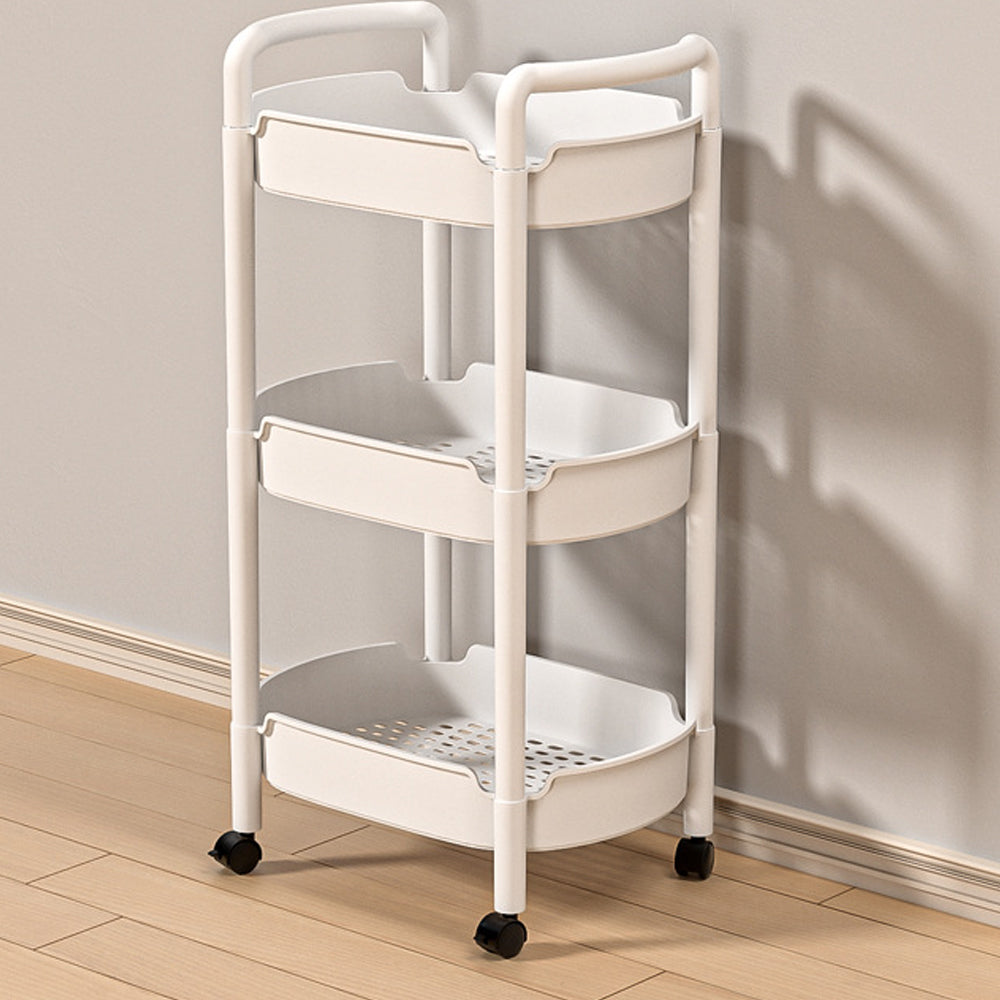 Carrito Organizador Multiusos 3 Niveles Rueda 360 Cocina Baño 360 Plástico
