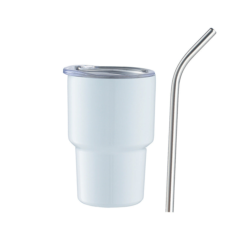 Shot Vaso de Chupito con Tapa y Popote, Vasos de Chupito de Doble Pared Aislados Kawaii Vaso de café espresso cosas lindas regalos divertidos, y originales