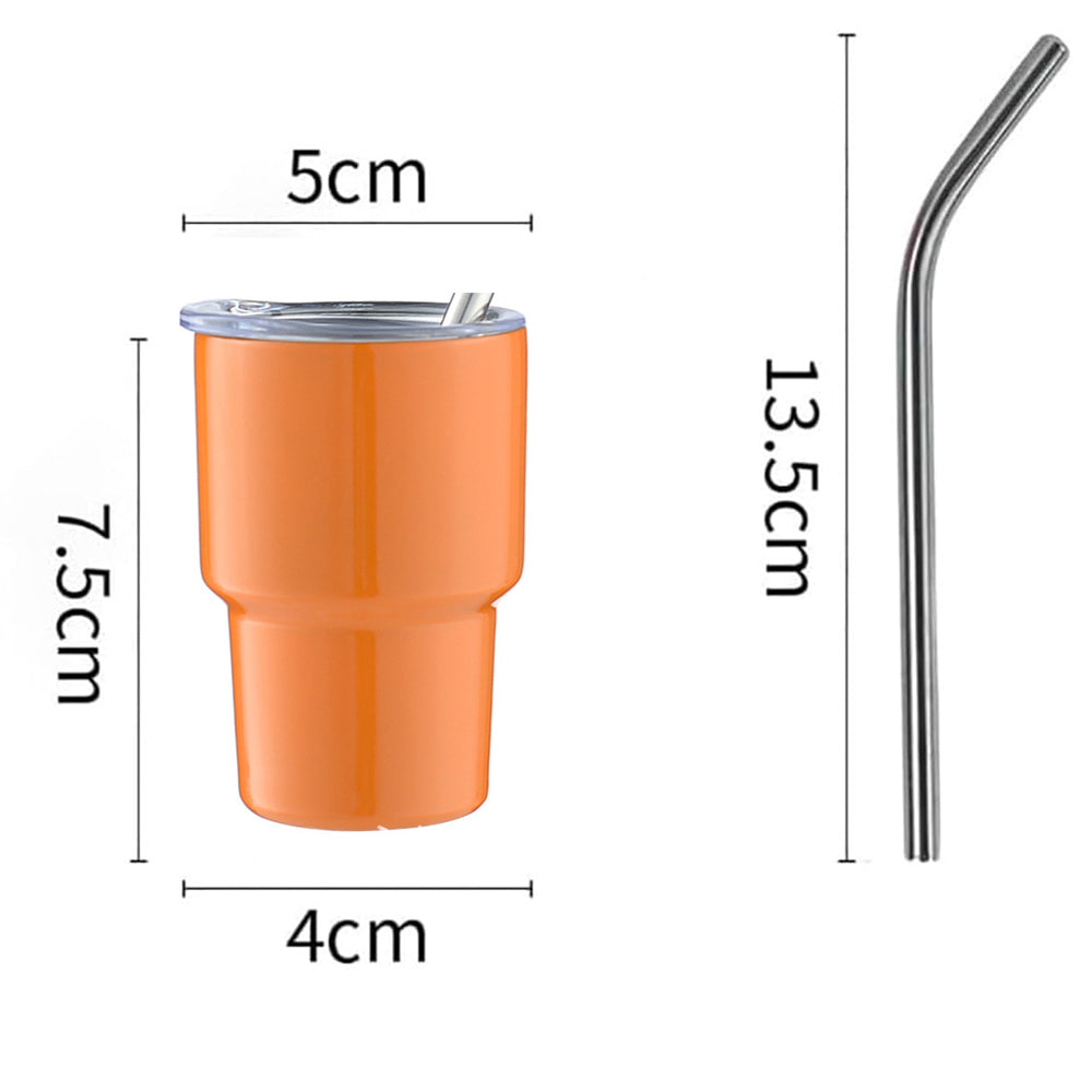 Shot Vaso de Chupito con Tapa y Popote, Vasos de Chupito de Doble Pared Aislados Kawaii Vaso de café espresso cosas lindas regalos divertidos, y originales