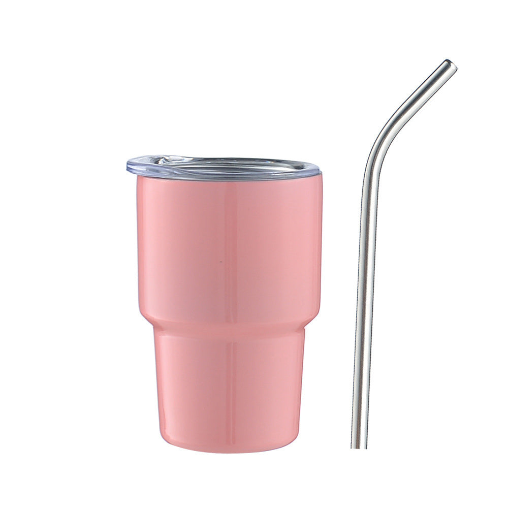 Shot Vaso de Chupito con Tapa y Popote, Vasos de Chupito de Doble Pared Aislados Kawaii Vaso de café espresso cosas lindas regalos divertidos, y originales