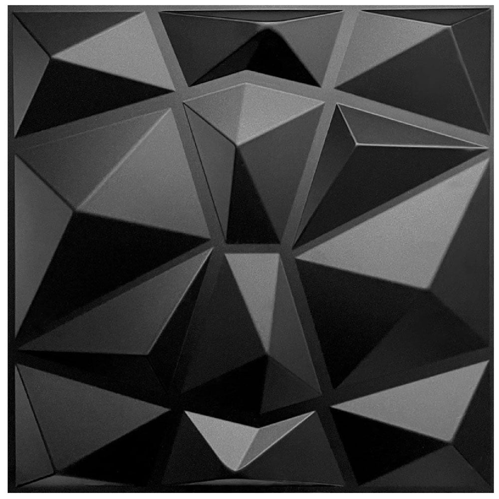 20Pzs Paneles Decorativos 3d para Pared 50x50cm 5m2 Cubiertos, Panel De Pared 3d Diamante Impermeable, con Cinta de Doble Cara (Blanco Mate)