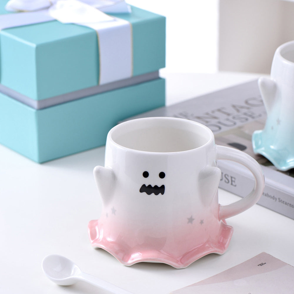 Taza de cerámica en forma fantasma mágico 450ml