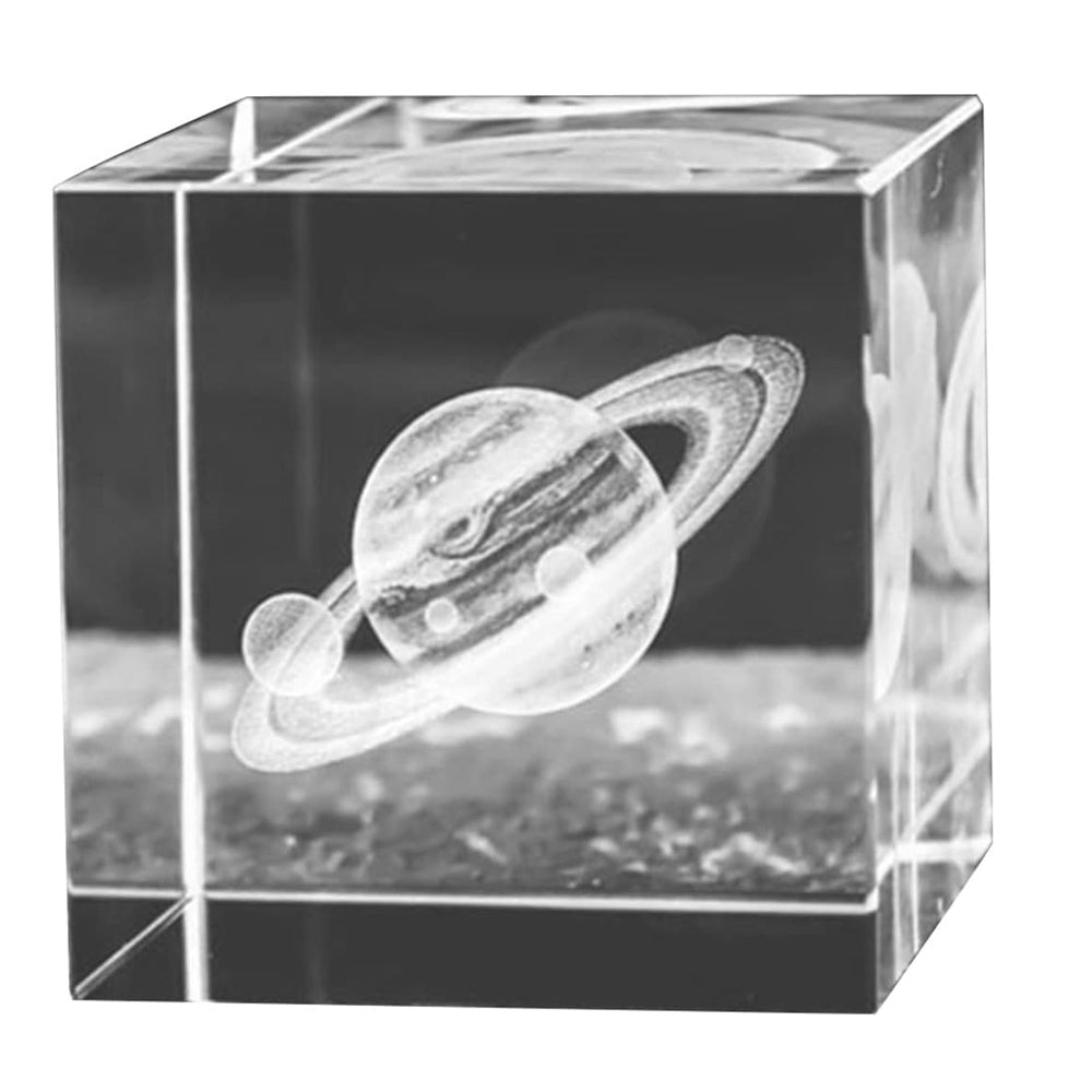 Pisapapeles De Cristal 3d, Adornos De Grabado con Elegancia Cubo de Cristal para Adornar tu Escritorio, Centro de Mesa