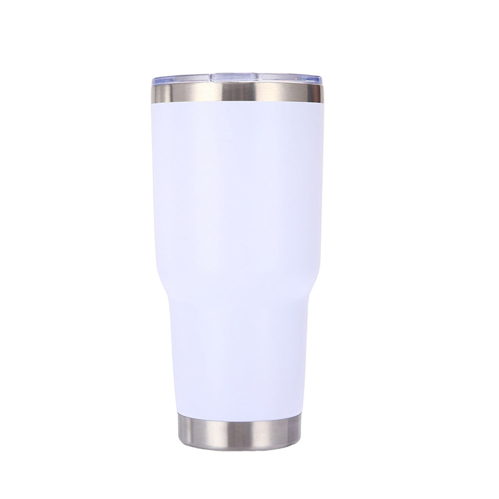 Termo Vaso de Acero Inoxidable 30oz Doble Pared Aislada al Vacío para Bebidas Frías y Calientes con Pajita y Popote Regalos Corporativo