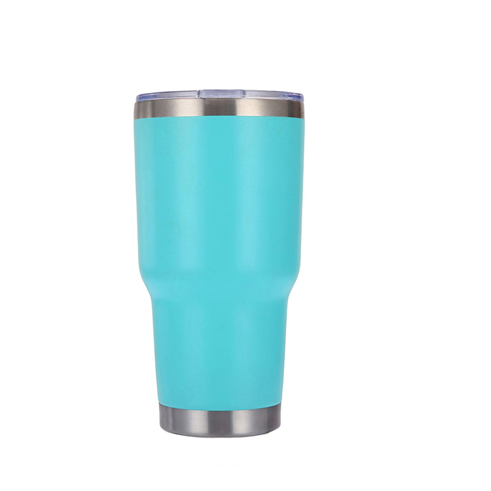 Termo Vaso de Acero Inoxidable 30oz Doble Pared Aislada al Vacío para Bebidas Frías y Calientes con Pajita y Popote Regalos Corporativo