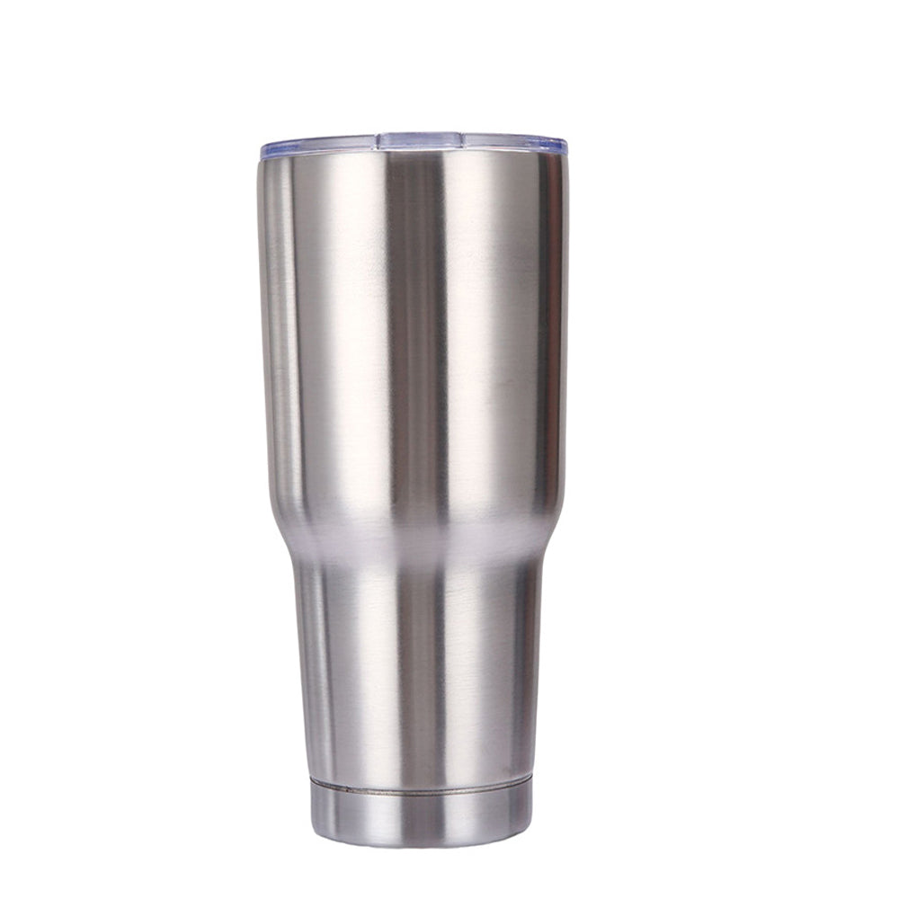 Termo Vaso de Acero Inoxidable 30oz Doble Pared Aislada al Vacío para Bebidas Frías y Calientes con Pajita y Popote Regalos Corporativo