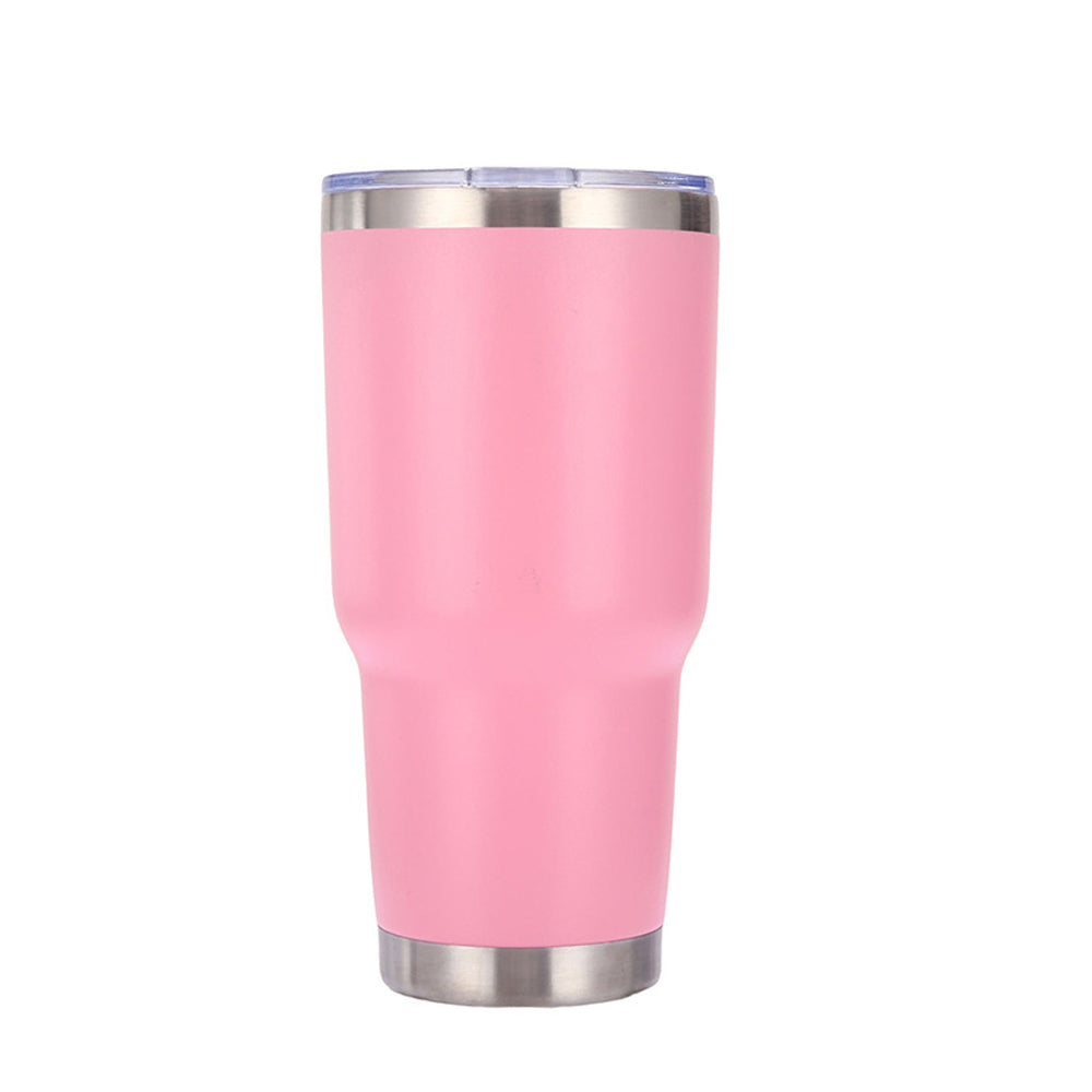 Termo Vaso de Acero Inoxidable 30oz Doble Pared Aislada al Vacío para Bebidas Frías y Calientes con Pajita y Popote Regalos Corporativo