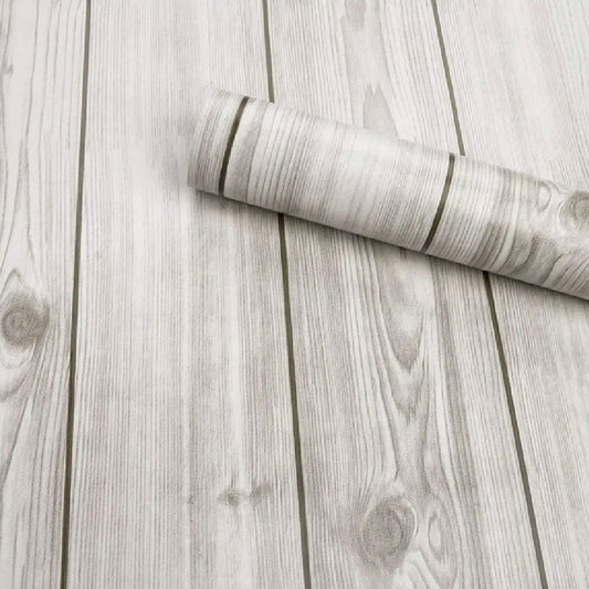 Papel Tapiz  Madera Gris Autoadherible Pared 45cm X 10m HY19