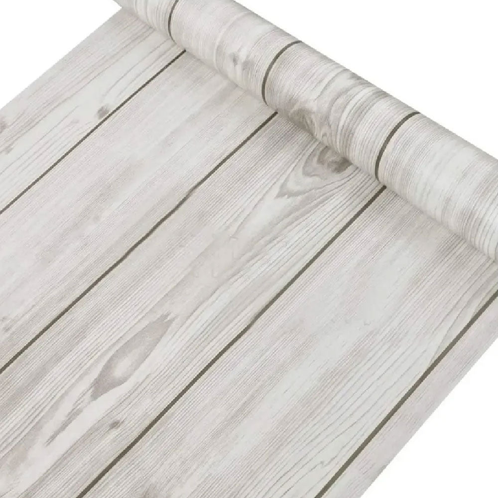 Papel Tapiz  Madera Gris Autoadherible Pared 45cm X 10m HY19