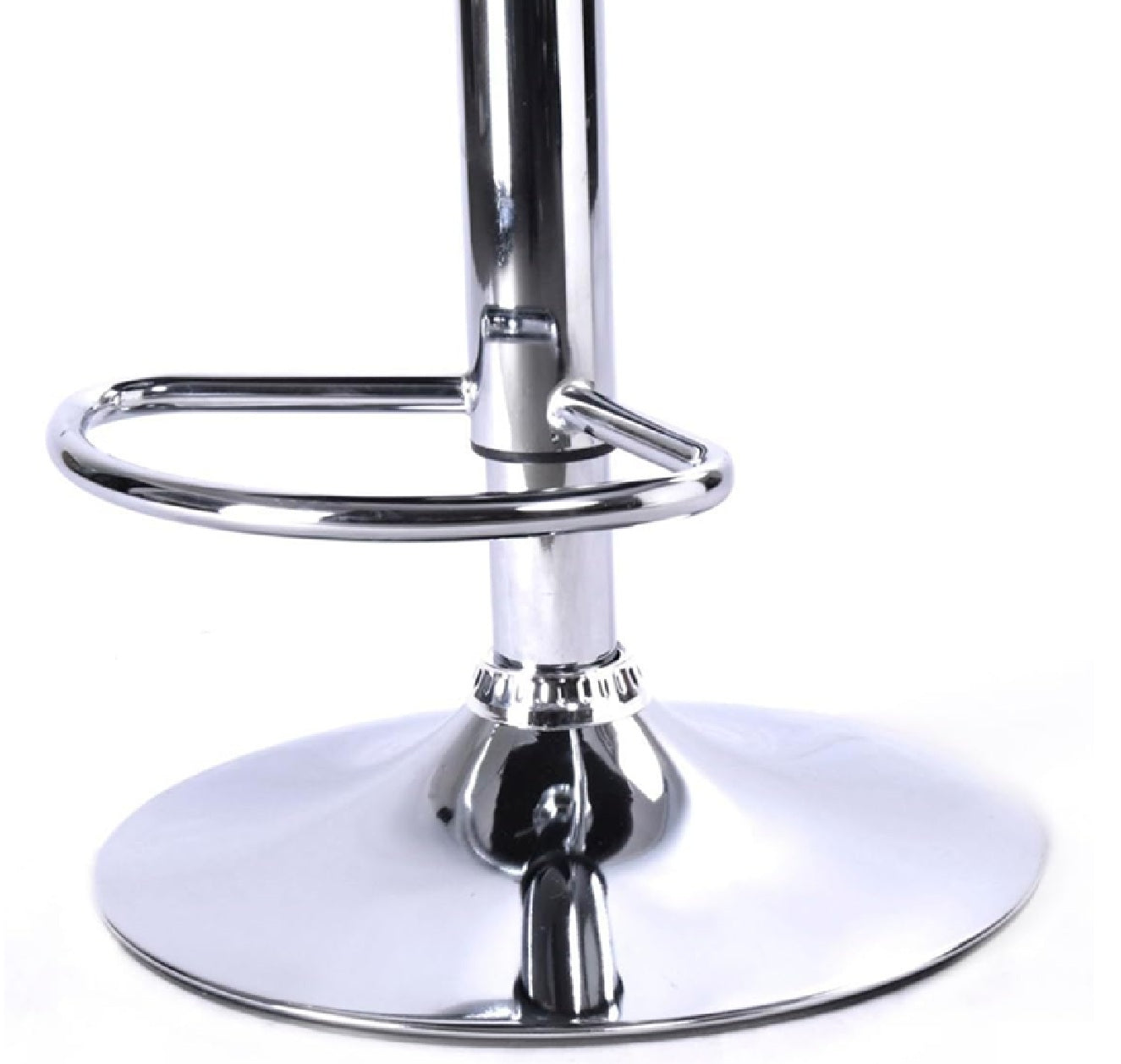 Set de 2 Bancos Altos para Cocina y Barra, Giratorios 360°, Altura Ajustable, con Respaldo Acolchado y Base Antideslizante