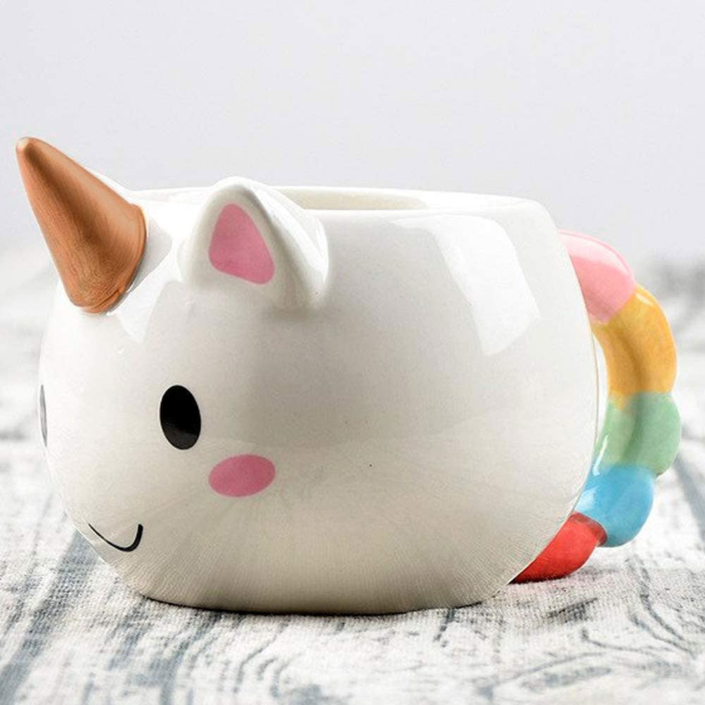 Taza Ceramica en Forma de Unicornio