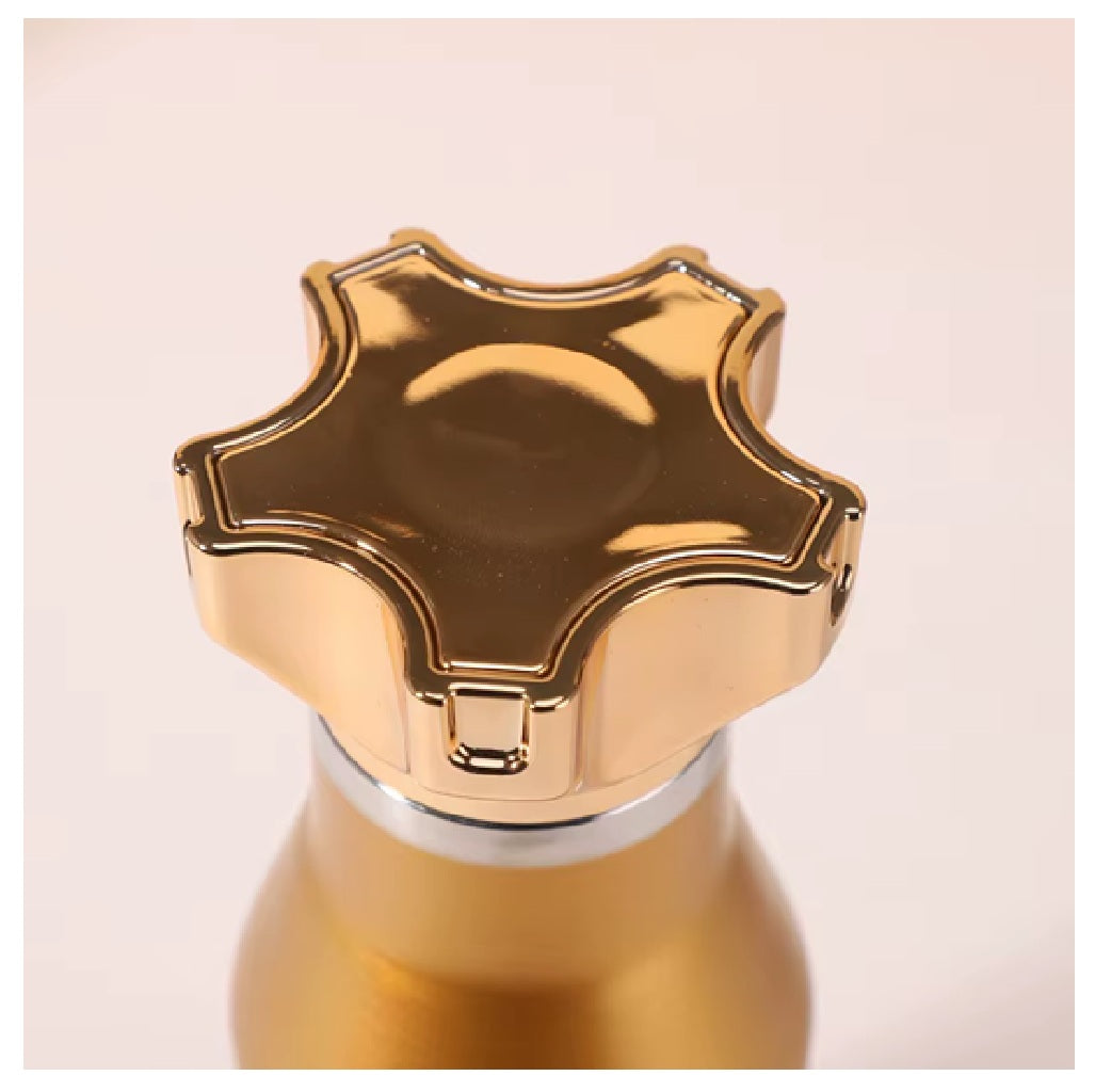 Termo Acero Inoxidable 500 Ml Tipo Bomba Con Aislamiento Al Vacío Conserva Frío 6 Horas Y Calor 4 Horas Termo Portátil Antifugas Para Agua Y Bebidas, Ideal Gym, Viaje Y Uso Diario