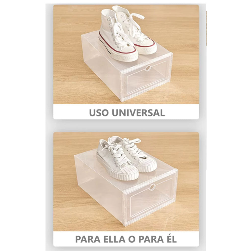 12pz Cajas Organizadoras De Zapatos Transparentes Economicas