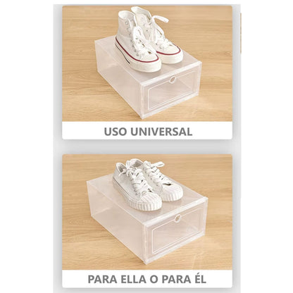 12pz Cajas Organizadoras De Zapatos Transparentes Economicas