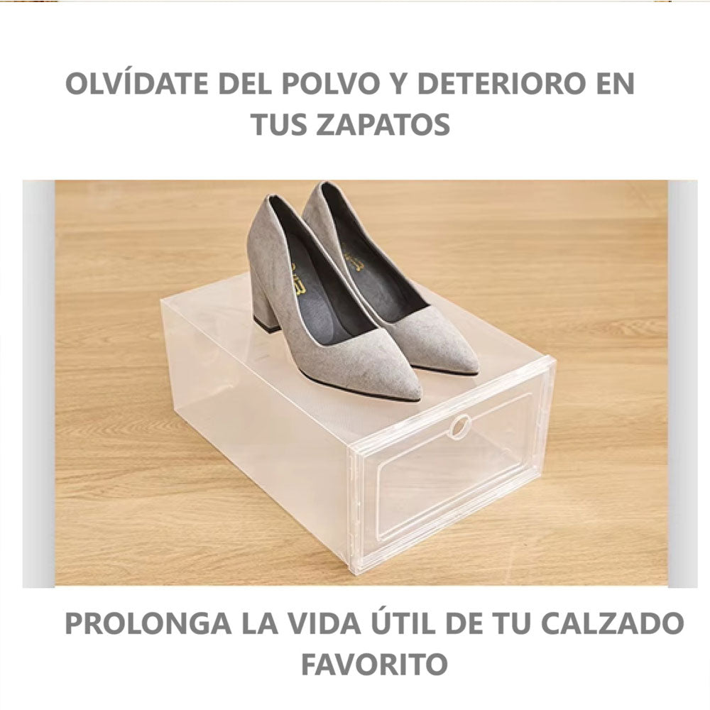 12pz Cajas Organizadoras De Zapatos Transparentes Economicas