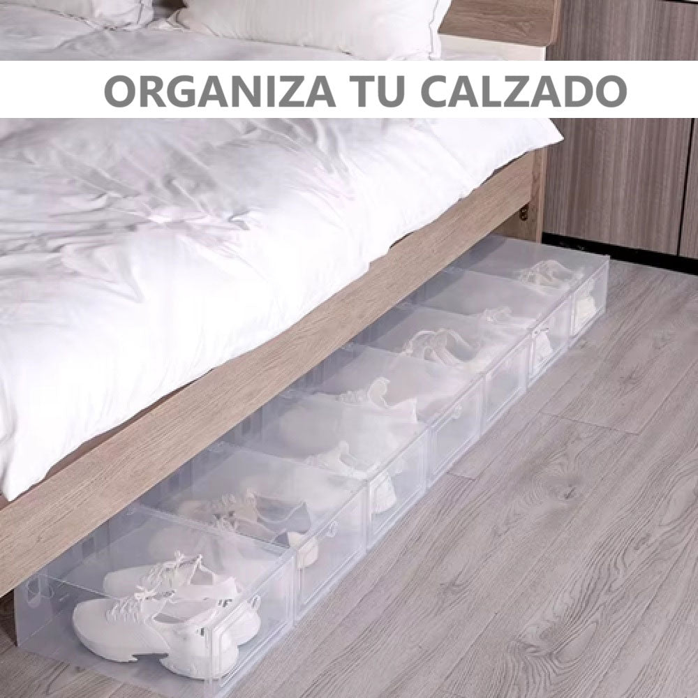 12pz Cajas Organizadoras De Zapatos Transparentes Economicas