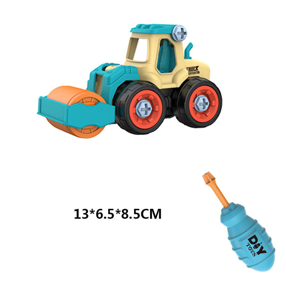 Set de 4 Camiones Truck Armables en Plástico para Niños - Juguete Educativo y Creativo con Accesorios