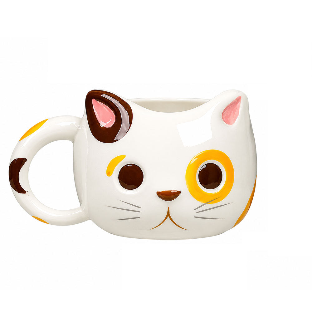 Taza Kawaii de Gato 3D de Cerámica para Café y Té | Taza con Forma de Gatito Original, Taza Cute Premium para Chocolate Caliente, Regalo para Amantes de los Gatos, Cat Lovers, Mujer y Cumpleaños