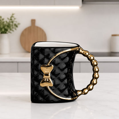 Taza en Forma de Bolso 360 ml de Cerámica | Taza para Mujer | Tazas de Café Originales | Regalo para Día de la Madre y Cumpleaños