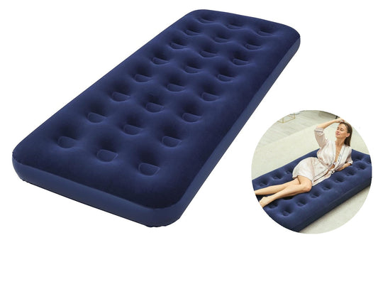 Colchón Cama Inflable Individual Camping Portátil Aire aterciopelado