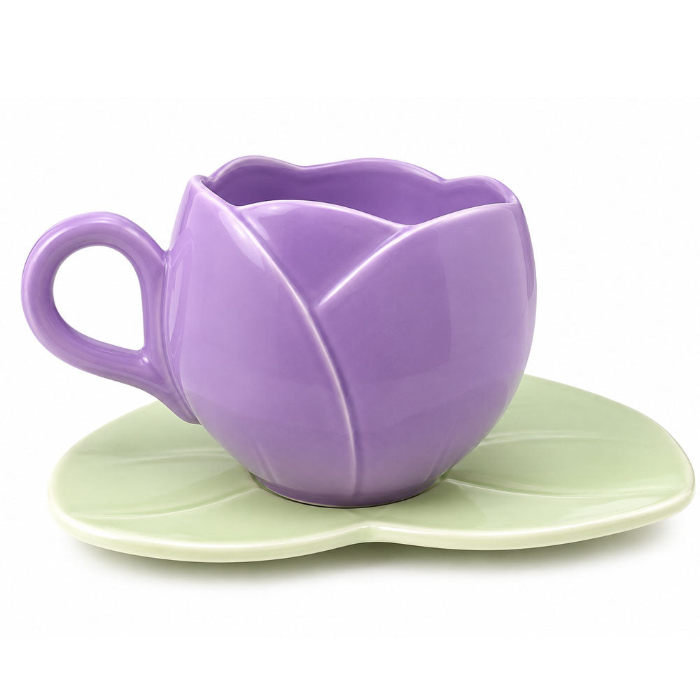 Taza de Cerámica Para Cafe En Forma de Tulipan Tulipans 300ml