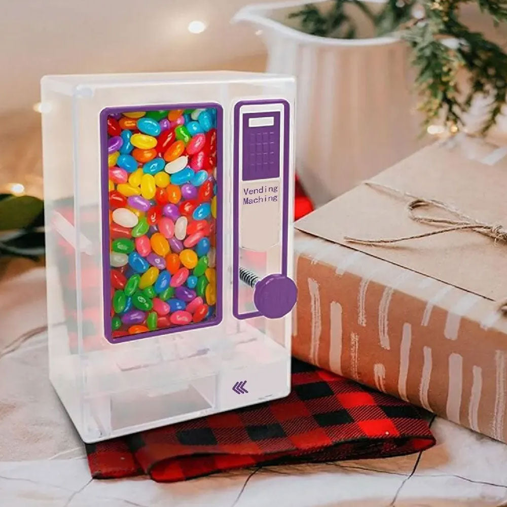 Máquina Expendedora de Dulces Retro | Dispensador de Chicles Manual Mini para Regalo