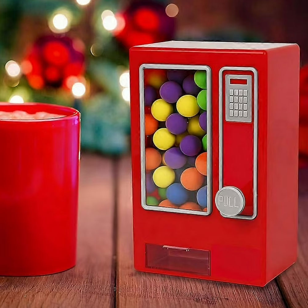 Máquina Expendedora de Dulces Retro | Dispensador de Chicles Manual Mini para Regalo