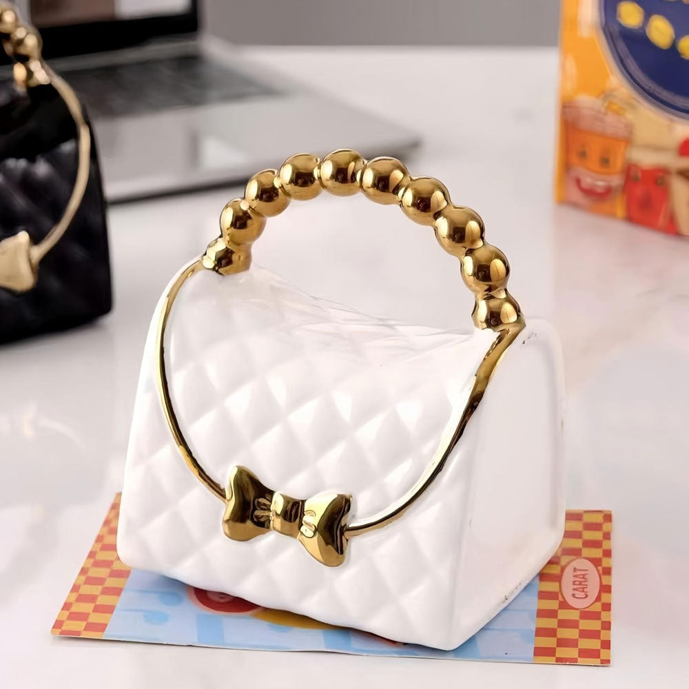 Taza en Forma de Bolso 360 ml de Cerámica | Taza para Mujer | Tazas de Café Originales | Regalo para Día de la Madre y Cumpleaños