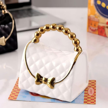 Taza en Forma de Bolso 360 ml de Cerámica | Taza para Mujer | Tazas de Café Originales | Regalo para Día de la Madre y Cumpleaños