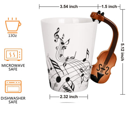 Taza de Céramica con Mango Instrumento Musical